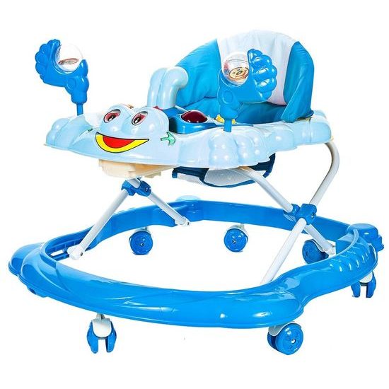 Dětské vzdělávací chodítko Laugh Walker modré