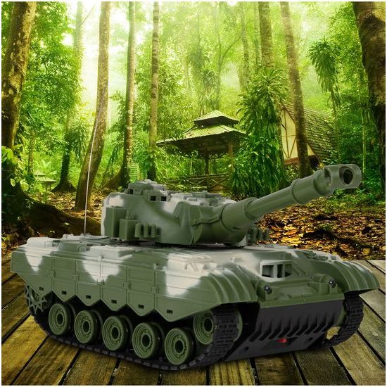 Vojenský tank na dálkové ovládání Battle Tank maskovaný