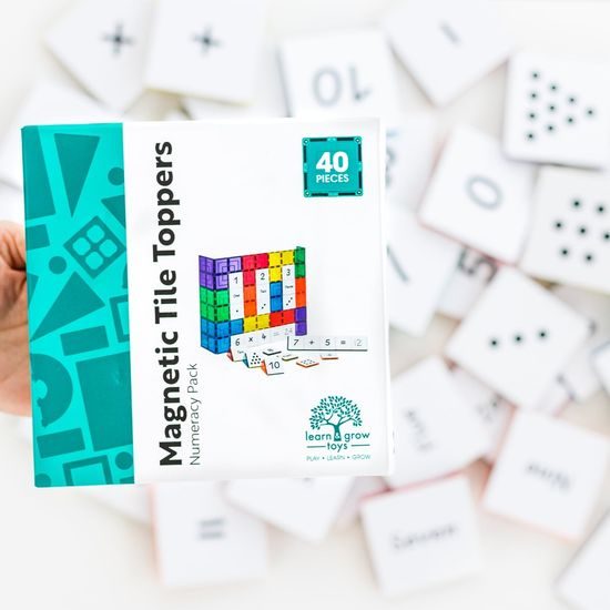 Learn & grow toys Magnetické Doplňkové dlaždice - ČÍSLA A POČÍTÁNÍ 40kusů)