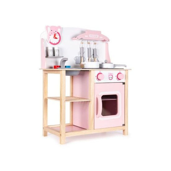 Ecotoys dětská dřevěná kuchyňka se zvuky a LED efekty