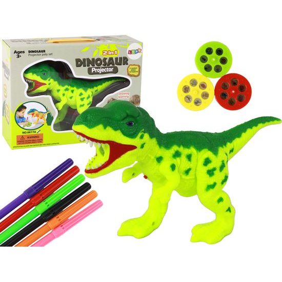 Dinosauří projektor k malování + fixy