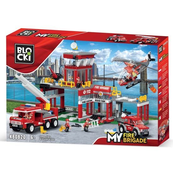 Blocki MyFire stavebnice hasičská stanice 881 dílků