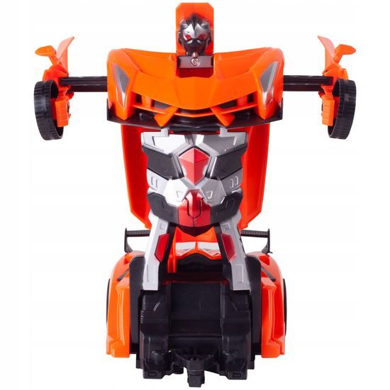 Robot transformer 2v1 Robocar 1:18 oranžový