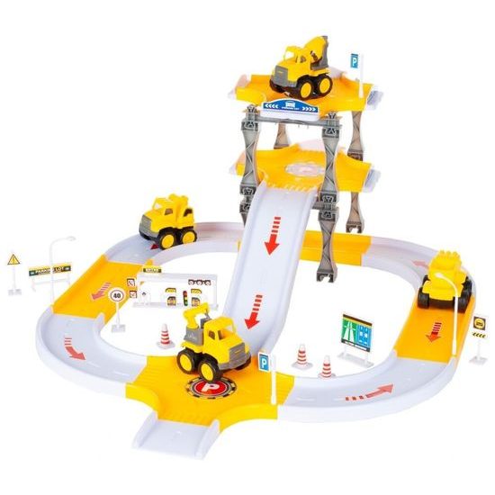 Parkovací dráha se 4 stavebními stroji Big Size Lot