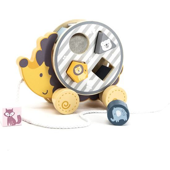 Viga Dřevěná tahačka a vkládačka - Ježek