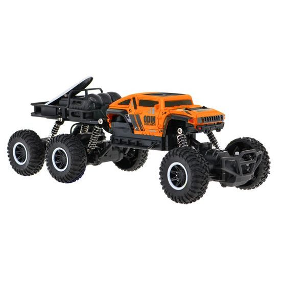 Auto na dálkové ovládání šestikolové Monster Truck oranžové 1:18