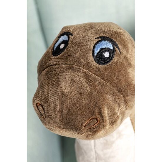 Plyšový dinosaurus Tobi 110 cm modrý