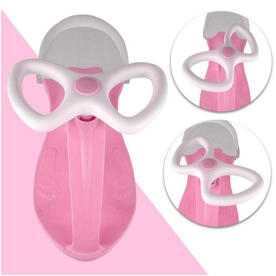 Gravitační odrážedlo se svítícími koly Spinner růžové