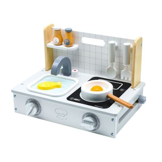 Ecotoys dětská dřevěná mini kuchyňka Little Cook