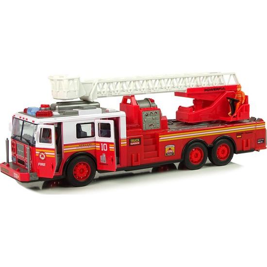 Požární auto se žebříkem, světly a zvukem