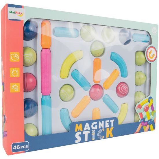 Magnetická stavebnice Magnet Sticks 46 dílků
