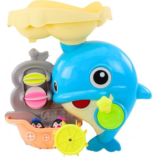 Modrý delfín vodní hračka do koupele