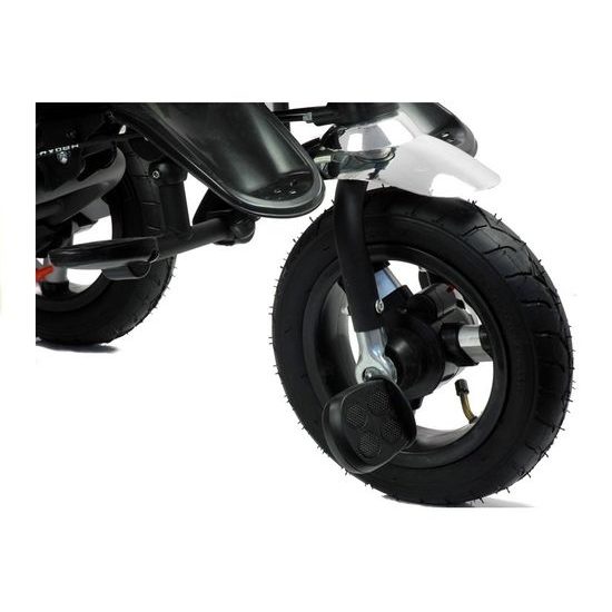 Majlo Toys oboustranná tříkolka s nafukovacími koly PRO700 stříbrná