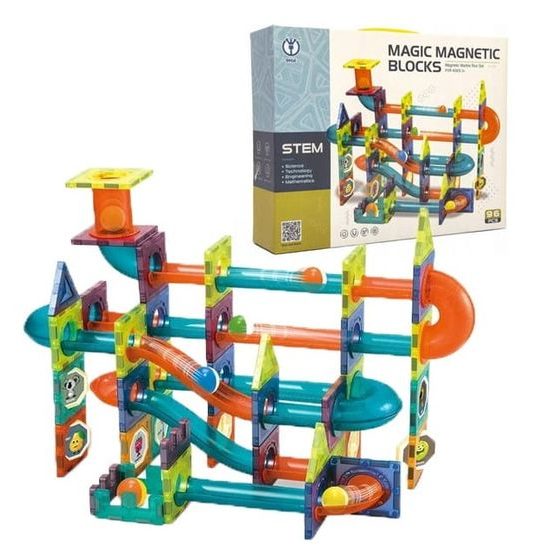 Doris magnetická stavebnice se skluzavkou Magic Magnetic 96 dílů