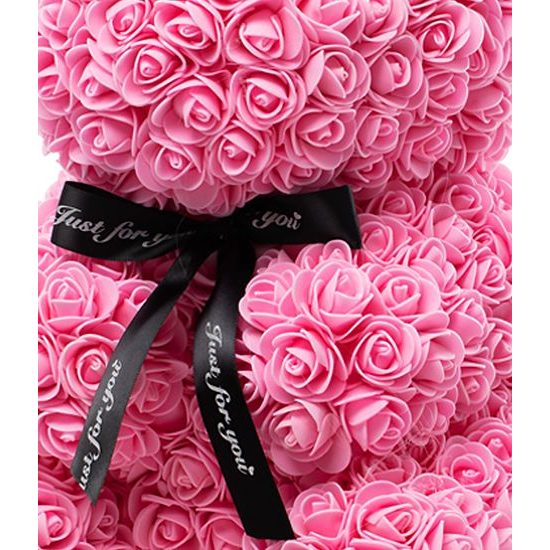 Králíček z růží růžový Rose Bunny 50 cm