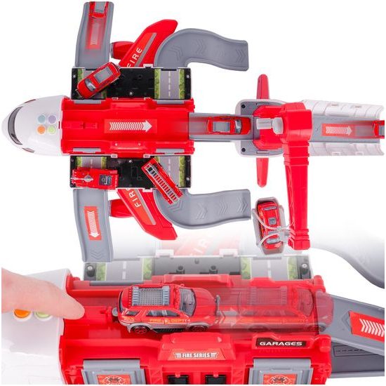 Interaktivní letadlo s autíčky, světly a zvuky DIY Airplane