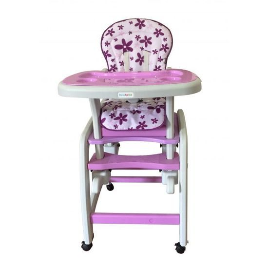 Ecotoys jídelní židlička 3v1 fialová