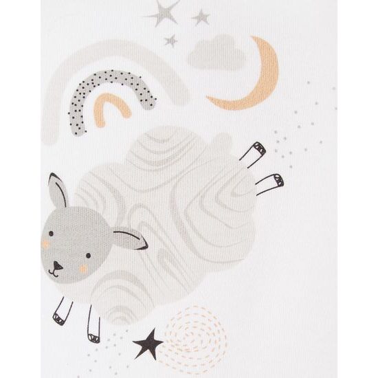 EEVI Kojenecké body s dlouhým rukávem Mellow bílá 80 (9-12m)