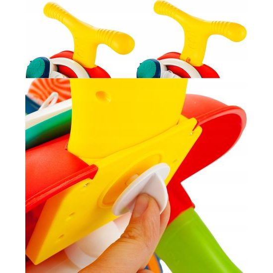 Interaktivní chodítko s hracím stolečkem Music Stroller 2v1 červené