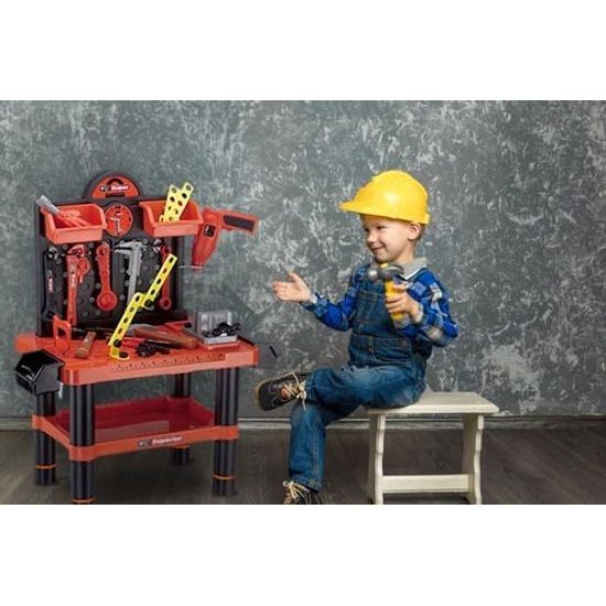 Ecotoys dětská pracovní dílnas s vrtačkou na baterie Superior