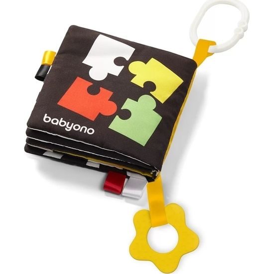 BabyOno měkká senzorická knížka My Contrast book