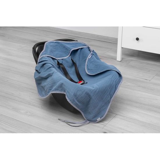 Mušelínová zavinovačka modrá