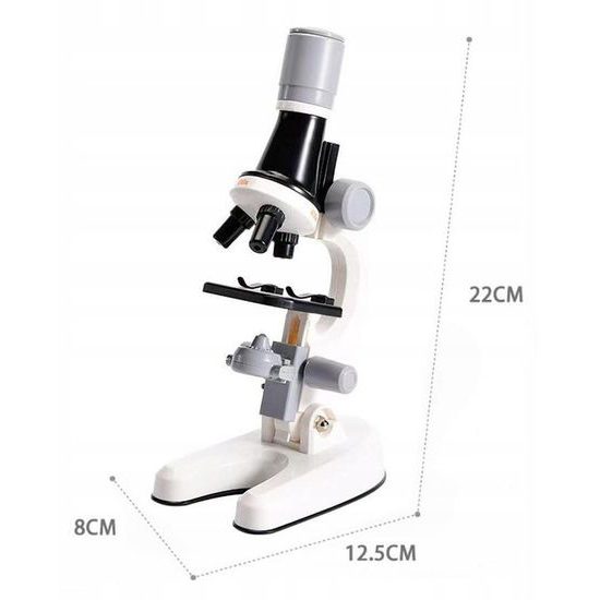 Doris dětský mikroskop na baterie s příslušenstvím Little Scientific bílý