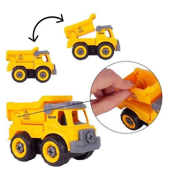 Sestava 4 šroubovacích autíček DIY Cars