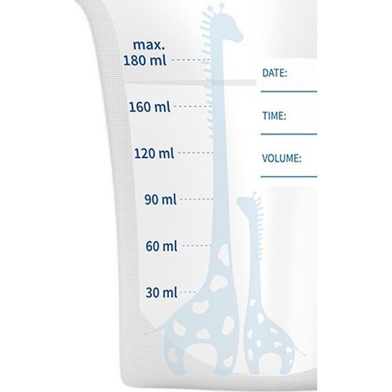 Sáčky na uskladnění mateřského mléka 180ml, 30ks