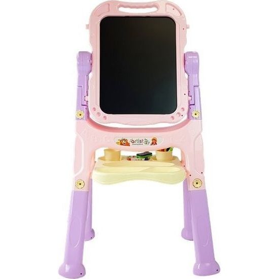 Magnetická tabule 2v1 růžovofialová s doplňky