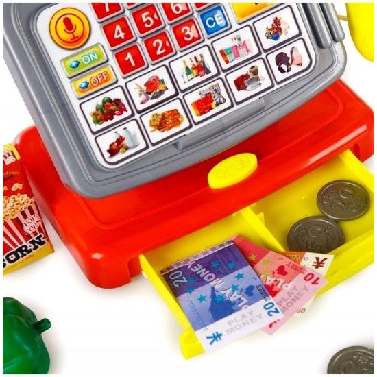 Doris dětská elektronická pokladna s kalkulačkou Cashback
