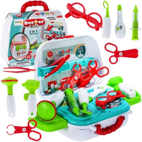Dětský lékařský kufřík s příslušenstvím 2v1 Little Doctor