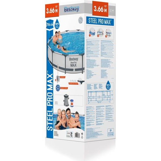 Bazén rámový kulatý Bestway 56416 366 x 76 cm