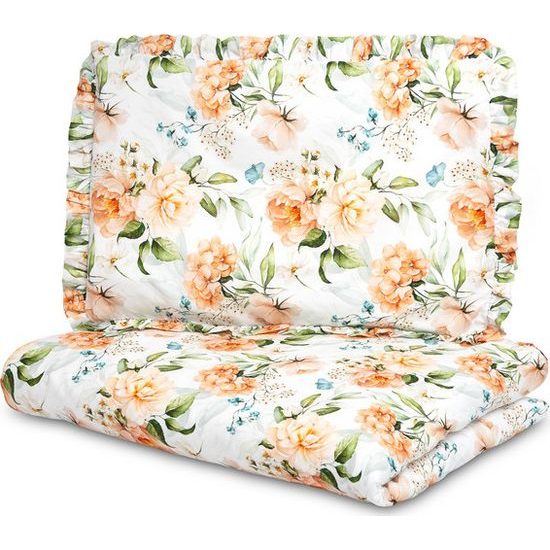 Souprava do postýlky 2ks 100x135 cm Pivoňky