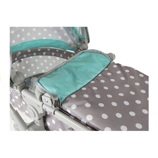 Alice velký kočárek pro panenky Moderno 5294 šedo-mentolový