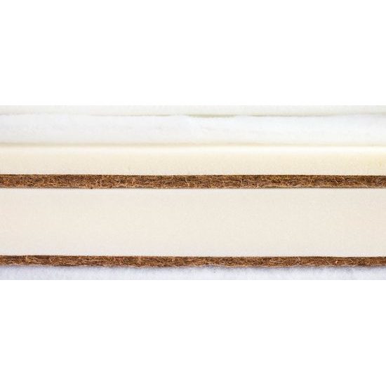 Matrace do postýlky Sensillo Memory termo-molitan-kokos