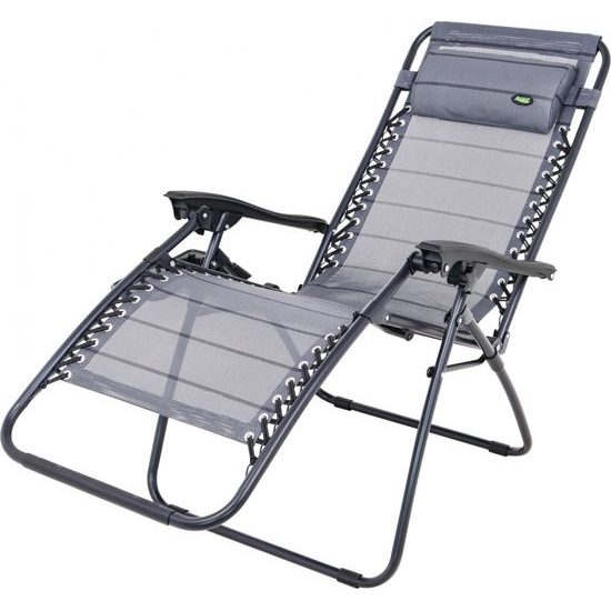 Zahradní a plážové lehátko se stojanem na nápoje a telefon