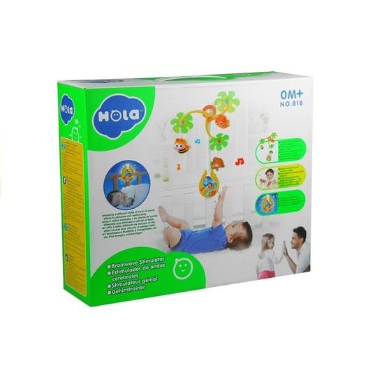 Huile Toys kolotoč nad postýlku se světlem a zvuky Sun Baby
