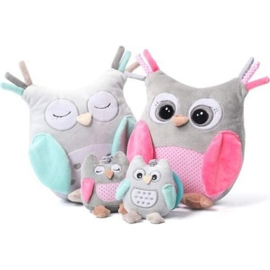 BabyOno Plyšová hračka s chrastítkem Owl Sofia small
