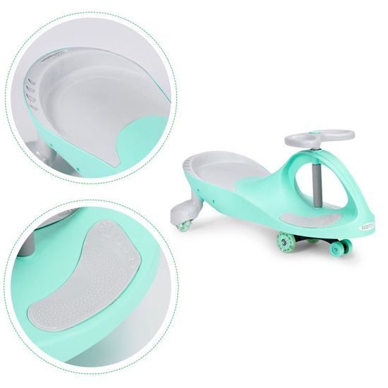 Ecotoys gravitační odrážedlo se svítícími koly Spinner - zelené