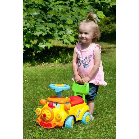 Baby Mix dětské odrážedlo Vláček se zvukem žluté