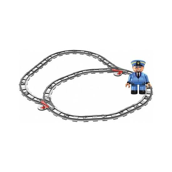 Blocki Mubi sada kolejí pro vláčky 28 dílů