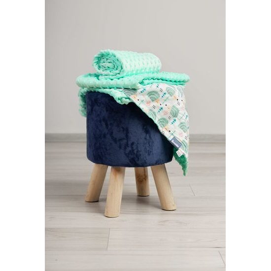 Lehká minky deka mátová