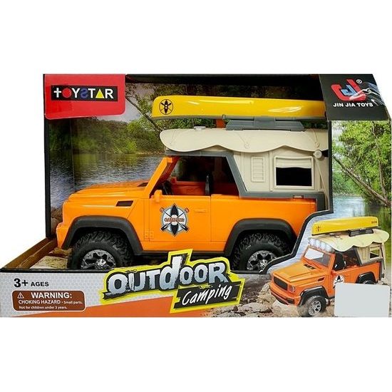 Auto Jeep ke kempování - oranžové