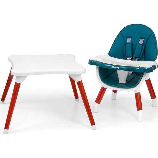 Jídelní židlička Milly Mally 2v1 Malmo zelená