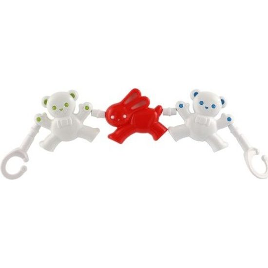 Řetěz medvěd - zajíc - mix barev