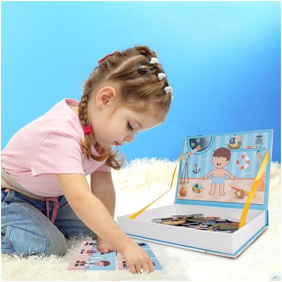 Magnetická ukládačka oblečení pro kluka Color Day