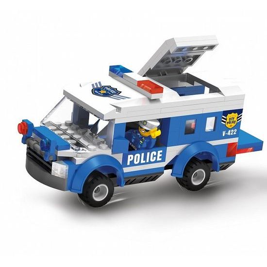 Blocki policejní auto a motorka 188 dílků