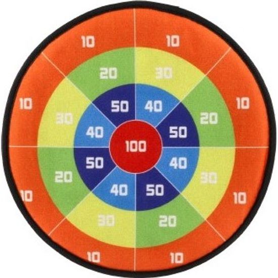 Terč na suchý zip oboustranný + míčky 8ks