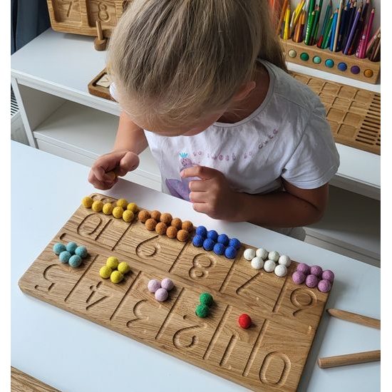 Deska XL - sled čísel 1-10